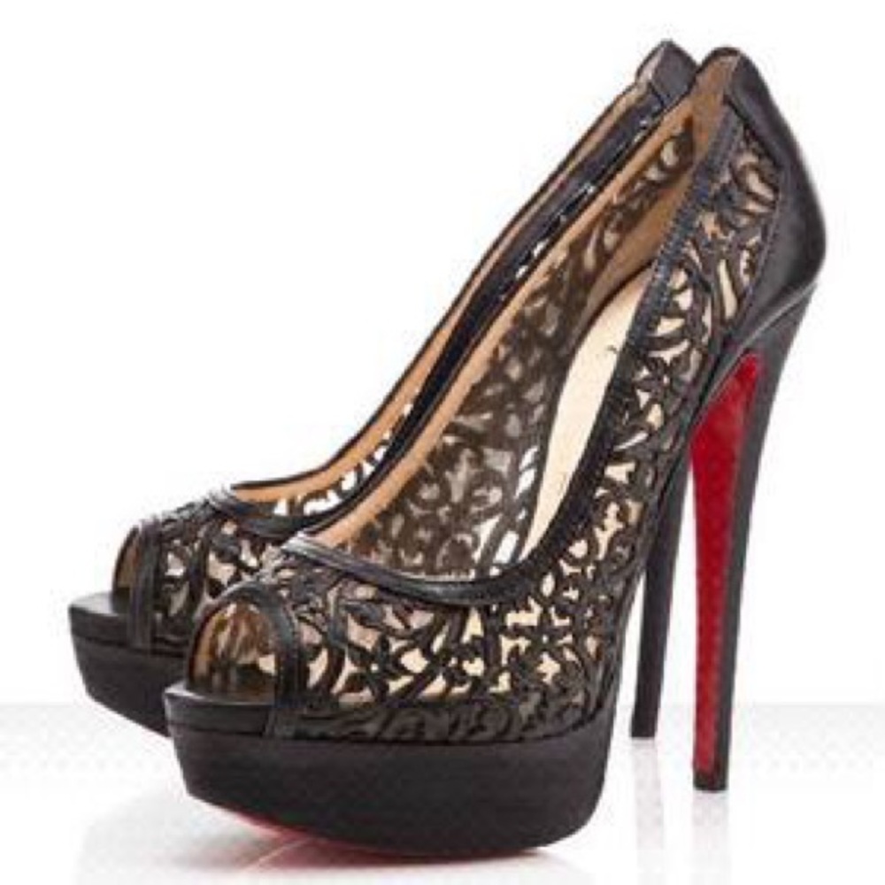 Christian Louboutin pampas pump 150 calf vip/cuoio